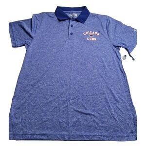 NWT MLB Genuine Merchandise Chicago Cubs Blue Polo Men's Large Short Sleeve NEW